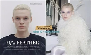 CARA TAYLOR 14-Page Fashion EDITORIAL 'Of a Feather' HARPER'S BAZAAR August 2023 - Picture 1 of 7