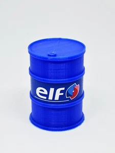 # 1/18 BIDONE CARBURANTE 200 l ELF x DIORAMA ASSISTENZA RALLY, F1 o GARAGE # - Imagen 1 de 1