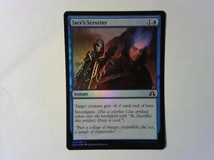 Foil Jace's Scrutiny Shadows over Innistrad - Magic the Gathering - Blue - Picture 1 of 2