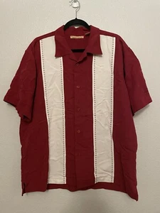 The Havanera Co. Shirt Men's Short Sleeve Button Down  Embroidered Size XL - Picture 1 of 14