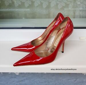 GIANMARCO LORENZI Red Patent Leather Pumps gr. EUR 38