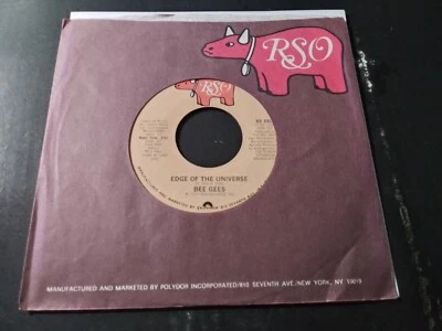 Bee Gees – Edge Of The Universe / Words Unplayed 45RPM RSO Record 1977 DISCO - Image 1 of 3