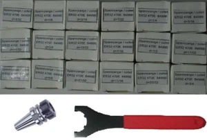 Portabrocas BT40 ER32 + 18 piezas pinzas ER32 + llave inglesa - nuevo - Imagen 1 de 1