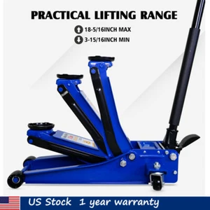 3Ton / 6600lbs Floor Jack Fast Lift Heavy Duty Aluminum Iron Hydraulic Car Jack - Picture 1 of 12
