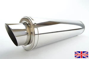 Tiger 800 (14-16) SP Engineering Polished Stainless Round Moto GP XL Exhaust - Picture 1 of 3