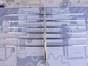 Genuine Mercedes W123 Chrome Trim Radiator Grille Complete Set! NOS! NEW! - Picture 1 of 1