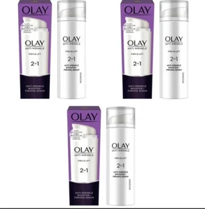 3 PACK OLAY Anti-Wrinkle Firm & Lift 2 in 1 Anti-wrinkle Booster + Serum (50ml) - Picture 1 of 5