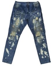 Preowned- Embellish Slim Skinny Distressed Classic Denim Jeans Mens (Size 40)
