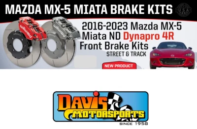 Комплект переднего тормоза Wilwood Forged Narrow Dynapro подходит для 16–23 Miata, MX-5 - Изображение 1 из 4