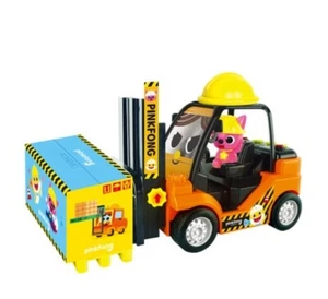 Pinkfong Heavy Vehicle Equipment Fork Lift Truck Toy Baby Kids - Picture 1 of 12