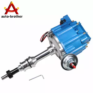 For SBF Small Block Ford 351W Windsor HEI Distributor Blue W/ 65K Coil One Wire - Foto 1 di 12