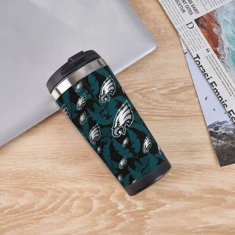 Philadelphia Eagles Double Insulated Coffee Cup Car Travel Cup 400ml,fans Gift Cover