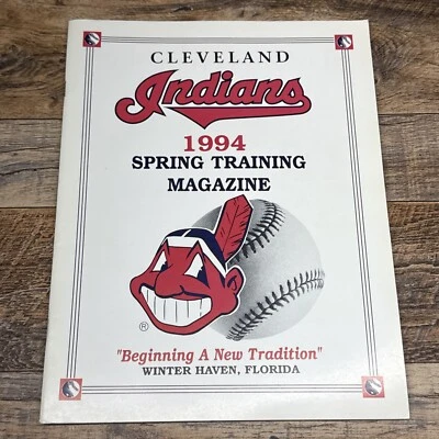 1994 Indians Spring Training Program Belle Lofton Ramirez MLB Vintage Chief OH - Image 1 of 3
