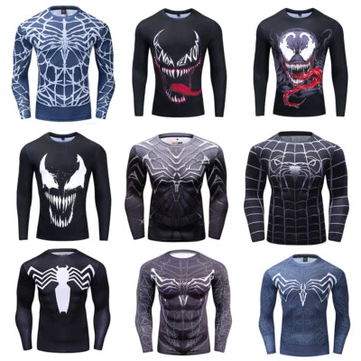 MARKENLOS Cosplay Venom 3 The Last Dance 3D T-Shirts Superhero Spiderman 3D Sports Top Tee