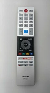Véritable Toshiba CT-8533 TV Télécommande / Netflix Fplay Divers Modèles - Photo 1/3