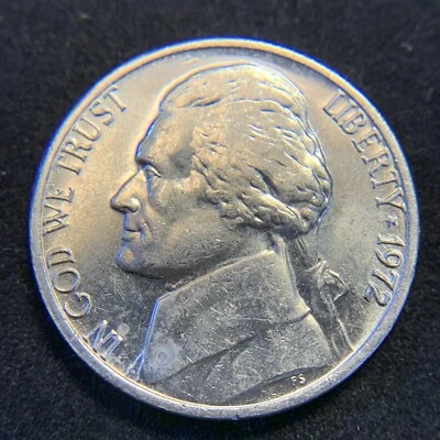 Near Uncirculated Condition- 1972 US Jefferson Nickel 1c Five Cent Nickel! - Image 1 of 4