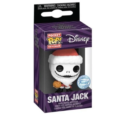 Llavero Pocket POP Disney Pesadilla Antes de Navidad Santa Jack Exclusive - Imagen 1 de 2