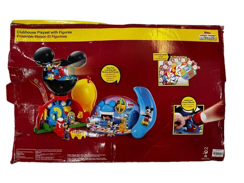 Disney Mickey Mouse Clubhouse Deluxe Playset Ages 2+ Toy Dollhouse New Open Box Cover