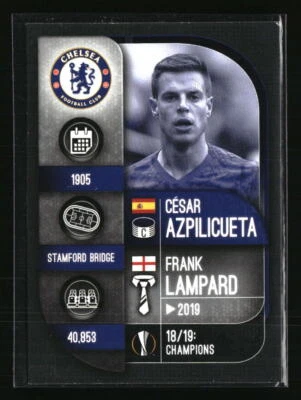 Cezar Azpilicueta 2019-20 Topps UCL Match Attax #CHE1 Football Card - Image 1 of 2