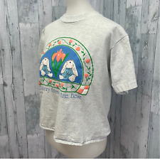 Vintage 1990s Womens Small Wild Hare Country Friends are Best Puffy Bunny Tee