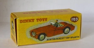 Repro Box Dinky Nr.103 Austi Healey 100 Sports rojo - Imagen 1 de 1