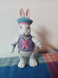 Department 56 ANDY Posable White Bunny Rabbit Figurine Jointed Easter 1984 - Picture 1 of 7