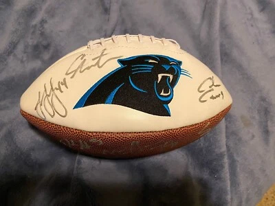Cam Newton Thomas Davis Signed Carolina Panthers Football  And Many others! - Image 1 of 4