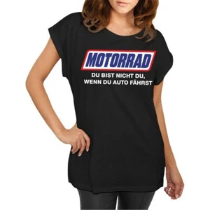 Damen Longshirt weit geschnitten tshirt Motorrad Motive XS - 5XL Spruch lustig - Bild 1 von 4