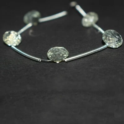 5 pezzi perline di pietre preziose sfaccettate di quarzo cristallo trasparent... - Immagine 1 di 3