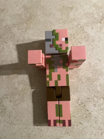 Minecraft Zombie Pigman Large Poseable Action Figure Mojang 9" Cover