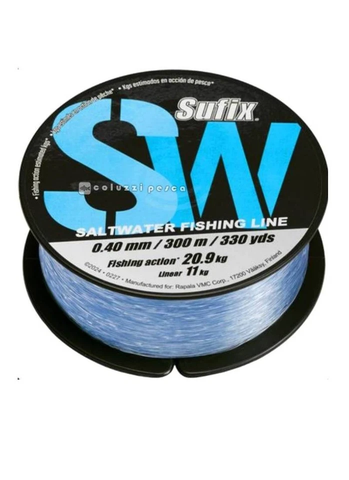 FILO SUFIX SW LIGHT BLUE 300 M PESCA MARE MULINELLO MONOFILO - Immagine 1 di 1