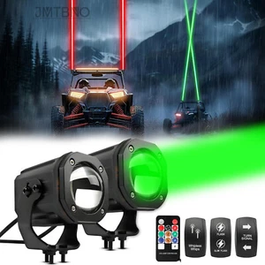 2X For Honda Talon 1000R 1000X Laser RGB LED Whip Lights Whipless Antenna Remote - Bild 1 von 14