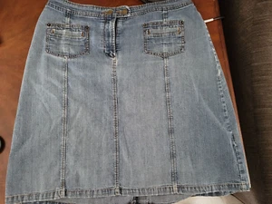 Pantalones de mezclilla para mujer Christopher Banks talla 16 doble botón - Imagen 1 de 10