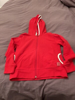 Chaqueta roja ligera con capucha para niños talla 7 Foto 1 de 3