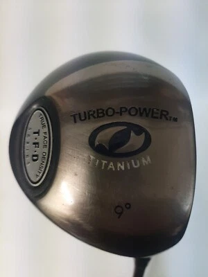 Turbo-Power Serie TFD Titanio 9*Deg Driver MANO DERECHA~ Varilla de grafito Reg Flex Foto 1 de 4