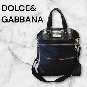 Dolce&Gabbana Mujer 2 Vías Negro Bolso de Hombro Bolso de Mano 39x15x50cm Lujo Elegante - Imagen 1 de 11