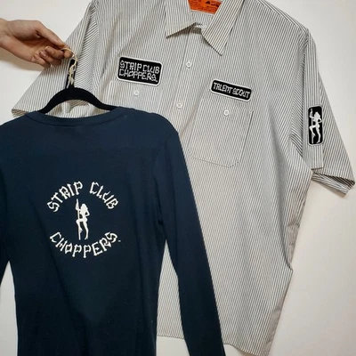 Red Kap  Mechanic Shirt  Men's XXL Strip Club Choppers, Talent Scout Biker RARE - Image 1 of 4