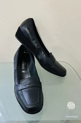 SESTO MEUCCI Black Soft Leather Glove Fit Women’s Shoes Size 8,5 M Made In ITALY - Image 1 of 4