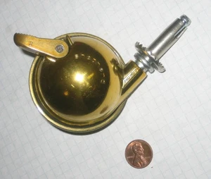 SHEPHERD #PPL2502BB-B DECORATIVE BALL CASTER WITH BRAKE, 2-1/2" DIAMETER - Picture 1 of 4