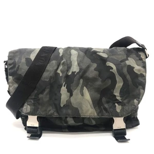 PRADA VA0887 Camouflage Camouflage Messenger Schultertasche Nylon Grün - Bild 1 von 12
