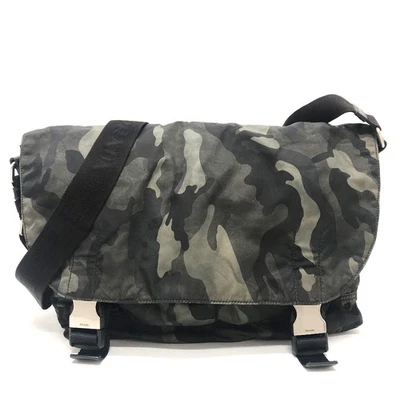 PRADA VA0887 Camouflage camouflage Messenger Shoulder Bag Nylon Green - Image 1 of 4