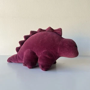 Vintage Manhattan Toy Company Purple Maroon 15” Stegosaurus Dinosaur Plush 1984 - Picture 1 of 6