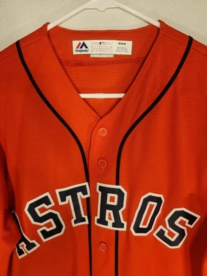 Houston Astros Majestic Jersey Men’s M Orange MLB Cool Base Baseball Shirt... - Image 1 of 4