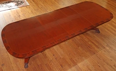Kindel National Trust Empire Neo Classical Style Mahogany Dining Table - Image 1 of 4