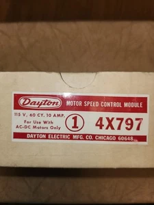 Dayton Motor Speed Control Module 4X797 - New Old Stock NOS in Box - Picture 1 of 7