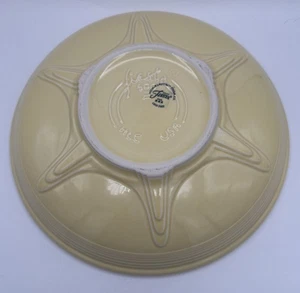 Vintage Y2K Fiestaware 12” Presentation Bowl Millennium, Pastel Yellow, Art Deco - Picture 1 of 6