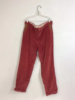 Orvis Corduroy Pants Leather trim Mens 38 X 32 - Image 1 of 4
