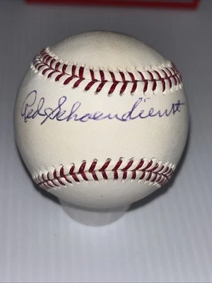 Red Schoendienst Signed OML Baseball JSA Authenticated St Louis Cardinals - Image 1 of 2