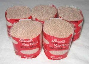 Lote de 5 alfombras precortadas Bucilla Deluxe calidad 100 % lana lana #35 bronceado claro de colección nuevas de colección - Imagen 1 de 3