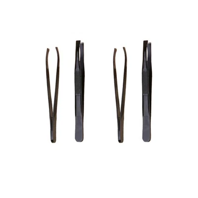  4 Pcs Lash Extension Tweezers Makeup Accessories Eyebrow Trimmer - Image 1 of 4